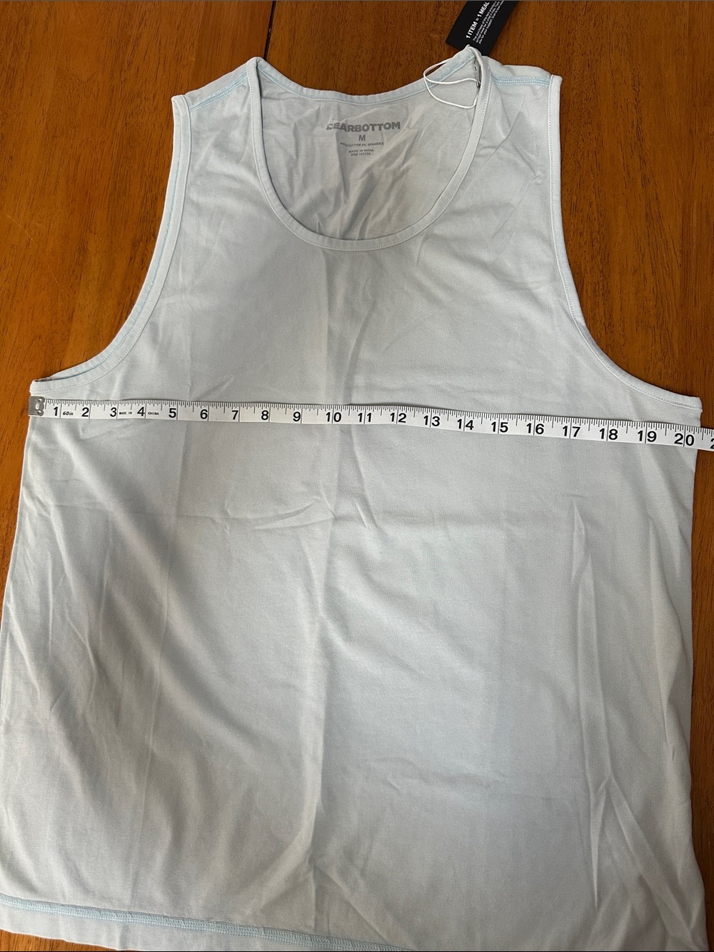 Bearbottom men’s tank top. Size medium. Lightweight, cool green. NWT - Picture 3 of 6
